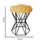 Puff Banqueta Louis Aramado Hexágono Para Penteadeira Sala Qu