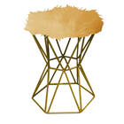 Puff Banqueta Louis Aramado Hexágono Para Penteadeira Sala Qu