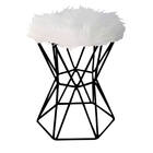 Puff Banqueta Louis Aramado Hexágono Para Penteadeira Sala Qu