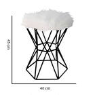 Puff Banqueta Louis Aramado Hexágono Para Penteadeira Sala Qu