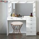 Puff Banqueta Louis Industrial Hexágono Ferro Bronze Suede Be