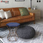 Puff Banqueta Louis Industrial Para Penteadeira Sala Hexágono