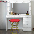 Puff Banqueta Louis Industrial Para Penteadeira Sala Hexágono