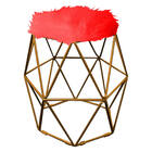 Puff Banqueta Luna Aramado Hexágono Para Penteadeira Sala Qua