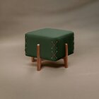 Puff Banqueta Madeira Maciça Eros Luxo Verde