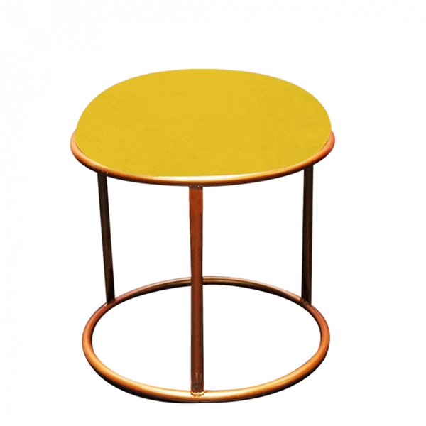 Puff Banqueta Malta Decorativo Sala Aramado Bronze Suede Amar