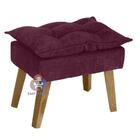 Puff Banqueta Opala Bordô Vinho