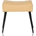 Puff Banqueta Pé Palito Preto - Stay Puff - Mostarda