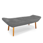 Puff Banqueta Pés Palito Barca Nala 90cm Veludo Várias Cores