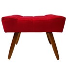 Puff Banqueta Retangular Para Sala Quarto Penteadeira Suede V