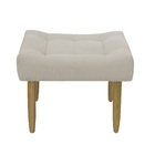 Puff Banqueta Retangular Sala De Estar Suede Light Herrero Be