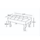 Puff Banqueta Soffia Decorativo Captonado Para Sala Ou Quarto