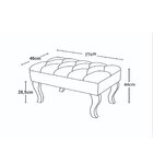 Puff Banqueta Soffia Decorativo Captonado Para Sala Ou Quarto