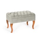 Puff Banqueta Soffia Decorativo Captonado Para Sala Ou Quarto