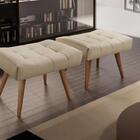 Puff Banqueta Theo Madeira Maciça