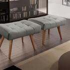 Puff Banqueta Theo Madeira Maciça