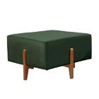 Puff Banqueta Zurik Madeira Maciça Castellar Móbile Verde