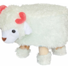 Puff Banquinho Pelúcia Infantil Ovelha