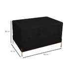 Puff Barcelona Suede Preto E Cobre