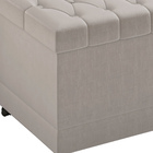 Puff Baú 160cm Hermione Factor Bege - Sallar Home