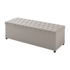 Puff Baú 195cm Hermione Factor Bege - Sallar Home