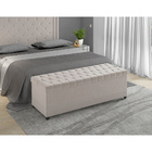 Puff Baú 195cm Hermione Factor Bege - Sallar Home