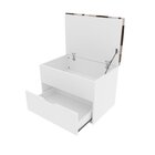 Puff Baú 1 Gaveta Pu2051  Branco