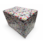 Puff Baú Banqueta Retangular Organizar E Decorar 55cm Herois