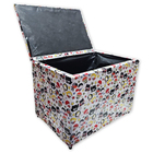 Puff Baú Banqueta Retangular Organizar E Decorar 55cm Herois