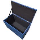 Puff Baú Banqueta Retangular Organizar E Decorar Suede 60cm A