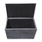 Puff Baú Banqueta Retangular Organizar E Decorar Suede 60cm C