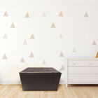 Puff Baú C/ Botão Banqueta Suede Organizar Decorar 55cm Marrom