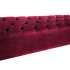 Puff Baú Casal Organizador Helena Capitone 138 Vermelho