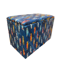 Puff Baú Com Tampa – Ideal Para Quarto Infantil, Sala E Organ