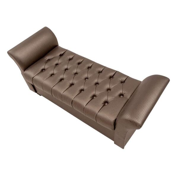 Puff Baú Decorativo Com Pés De Madeira Erick 1 60 Tcs-357 Mar