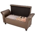 Puff Baú Decorativo Com Pés De Madeira Erick 1 60 Tcs-357 Mar