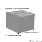 Puff Baú Decorativo Mali - Casa Chick Suede Azul Marinho