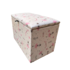 Puff Baú Infantil Tema Bailarina – Organizador Com Tampa, Con