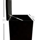 Puff Baú Infantil Unicórnio Com Rodízios - Azul