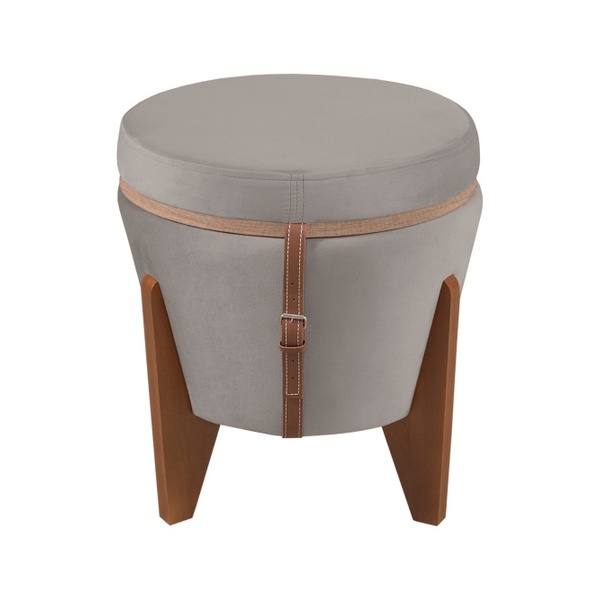 Puff Baú Multifuncional Tampo Rústico Veludo Inca