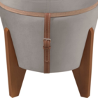 Puff Baú Multifuncional Tampo Rústico Veludo Inca