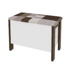 Puff Baú Multimóveis Cr35002 Branco/nogal