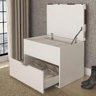 Puff Baú Multimóveis Cr35028 Branco