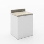 Puff Baú Multimóveis Cr35029 Branco/bege