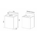 Puff Baú Multimóveis Cr35029 Branco/rosa