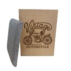 Puff Baú Não É Segredo Moto Linho Marrom Mesclado 34x45 Ns0503