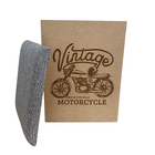 Puff Baú Não É Segredo Moto Linho Marrom Mesclado 34x45 Ns0503