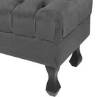 Puff Baú Retrô Luis Xv Suede Grafite - D'rossi