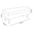 Puff Baú Retrô Luiz Xv Capitonê 1 Metro Suede - Ssx Multicois