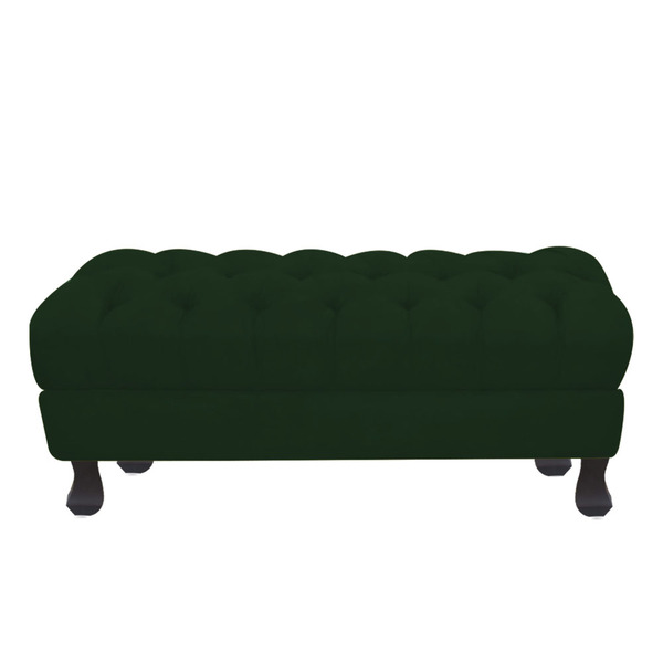 Puff Baú Retrô Luiz Xv Capitonê 1 Metro Suede - Ssx Multicois